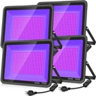 Yanycn 500W 4 Pack Led Light,black Flood Outdoor With Plug And Sw... New. Price: $324.60.