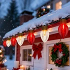 16FT Outdoor Christmas Decorations,jumbo Red And White Giant Lights New. Price: $56.79.