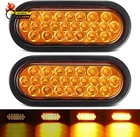 2PCS 6.3" Oval Amber Strobe Lights 24LED Recessed With Triple Flash Patterns New. Price: $52.60.