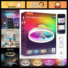 Lumary Smart Wifi Ceiling Fans With Lights, Rgbai Flush Mount New. Price: $203.99.