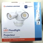 Lithonia Lighting White Motion Activated Outdoor Integrated Led Flood New. Price: $39.00.