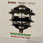 Greenfield PL3TLEDBR Made In Usa Weatherproof 3-TIER Pathlight Bronze Open. Price: $34.57.