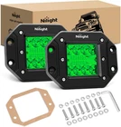 Flush Mount Led Light Pods Pcs 42 Green Upgraded Spot Flood Combo Bumper Dri New. Price: $45.26.