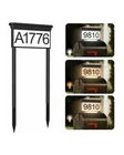New Upgraded Solar Address Sign,double Sided Light Modes, BLACK-3M. Price: $37.99.
