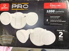 Globe Electric 2-HEAD Integrated Led Security Flood Light (2-PK) White New. Price: $25.00.