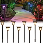 Cinoton 8 Pack Rgbcw Solar Pathway Outdoor Lights, 3 Lighting Modes Led... New. Price: $41.57.