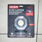 Icon 2100LM Rechargeable Led Floodlight Magnetic Base 360 Rotating Head New. Price: $30.00.