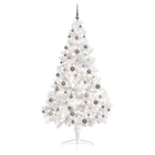 Artificial Half Pre-lit Christmas Tree With Ball Set Xmas White Vidaxl New. Price: $86.99.