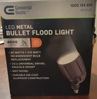 Commercial Electric Led Bullet Flood Light 4000LM 30W 3000K Bronze Wet Rated New. Price: $14.99.