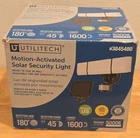 Utilitech Motion Activated Solar Security Light Untested As Is For. Price: $10.00.