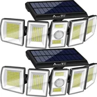 Ameritop Solar Lights Outdoor 300 Led 6500K Motion Sensor 2PACK, New. Price: $39.51.