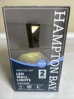 Hampton Bay Black Integrated Led Outdoor Solar Wall Lantern Sconce Light 2 Pack New. Price: $40.00.