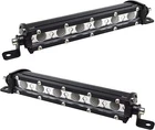 Willpower 2PC 7 Inch 30W Single Row Led Light Bar Flood Beam Slim Off Road New. Price: $9.89.