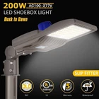 200W Led Shoebox Pole Light Outdoor Street Parking Lot Fixture With Photocell New. Price: $119.92.