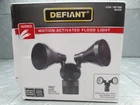 Defiant Par 180 Degree Black Motion Sensor Outdoor 2-HEAD Security Flood Light Used. Price: $16.99.