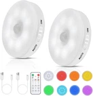 Rgb Led Rechargeable Motion Sensor Light Indoor With Remote, Long-lasting Batter New. Price: $28.18.