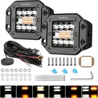 2PCS 48W Led Light Pods Flush Mount, Spot Flood White Amber Strobe 6 Modes With New. Price: $35.99.