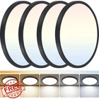 Dinglilighting 12" Black 4 Pack Led Ceiling New. Price: $80.99.