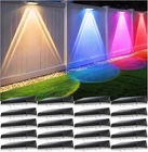 20 Pack Solar Fence Lights - Rgb & Warm White, Waterproof, Dusk To Dawn New. Price: $109.99.