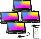 Smart Rgb Led Flood Lights 800W Equivalent, 8000LM, 4 Pack, IP66 Waterproof New. Price: $230.99.