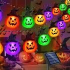 Windpnn Upgraded Solar Halloween Lights Outdoor, Powered Multicolor New. Price: $21.99.