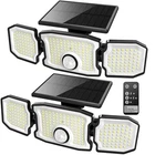 Solar Flood Outdoor- 2800LM 200LED Motion Sensor Lights, 3 Heads... New. Price: $29.08.