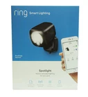 Ring Smart Lighting Battery-powered 400-LUMEN Led Spotlight, Black New. Price: $29.99.
