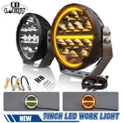 2X 7INCH Led Auxiliary Lights Spot Flood White/amber Angel Eye Drl Offroad Truck New. Price: $171.52.