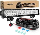 Nilight ZH006 Led Bar 20 Inch 126W Spot Flood Combo Off Road Lights New. Price: $42.91.