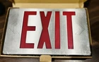 Commercial Electric Led Red/green Exit Sign With Battery Back Up New. Price: $33.89.