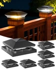 T-sun Solar Post Cap Lights Outdoor 6 Pack, 2 Black-warm & Cool White New. Price: $55.70.