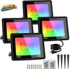 4 Pack 100W Rgb Led Lights, 12000LM Color Changing Smart With New. Price: $106.42.