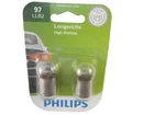 Philips Longerlife 97 9.3W Two Bulbs Interior Map Light Replacement Stock New. Price: $6.79.