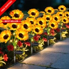 Ostritec Solar Lights Outdoor Decor, 4 Pack Pcs-sunflower New. Price: $59.99.