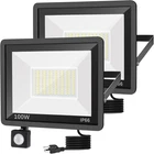 2 Pack 100W Led Motion Sensor Flood Light,dusk To DAWN,IP66 Waterproof, 11800 Lu New. Price: $77.99.