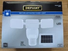 Defiant 180 Degree White Motion Sensor Solar Outdoor 3-HEAD Activated New. Price: $35.99.