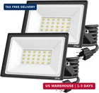 2-PACK 30W Led Flood Lights Outdoor 5400 Lumens Super Bright Security Lighting New. Price: $37.46.