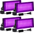 4 Pack 50W Light, Led Flood With Us Plug And Switch, New. Price: $58.04.
