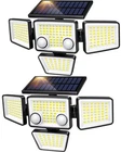 Lywalt Solar Outdoor Lights - 3000LM 188 Led Motion Sensor 2 Pack, Black New. Price: $42.99.