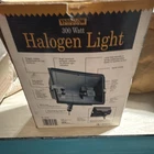 Yardglow 300W Halogen Flood Light Black Outdoor Energy Saving Used. Price: $17.50.