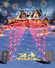 Coolwufan 24 Pack 22" Solar Candy Cane Lights Outdoor, 216 Bright Leds Christ... Open. Price: $74.44.