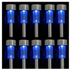 Newote 10PCS Blue Led Outdoor Steel Garden Solar Powered Landscape Light Lamp. Price: $43.50.