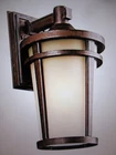 Kichler Atwood 17.75 In. 1-LIGHT BROWNST1 Outdoor Hardwired Wall Lantern Sconce Open. Price: $123.45.