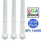 Foot Led Shop Lights Single Pin FA8 8FT Tube Bulbs T8 T12 144W 6500K New. Price: $219.98.