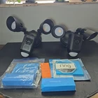 Black Ring Floodlight Wired Plus Security Camera Used. Price: $150.00.