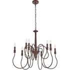 Chandelier 9 Light Fixture Weathered Oak Candlestick Dining Room Kitchen Island New. Price: $192.50.