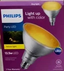 Philips Led Indoor/outdoor Yellow 13.5W Equivalent Par 38 Light Bulb Bug Open. Price: $9.99.