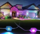 50FT Permanent Outdoor Lights, IP67 Waterproof Smart Rgb Led Eave With Ap New. Price: $24.99.