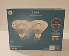 Ge Led+ Motion Sensor Bulbs, 15W, PAR38 Outdoor Security Floodlight, New. Price: $28.00.