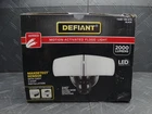 Defiant Maxdetect 240 Black Motion Sensor Wired 2-HEAD Led Security Flood Light Used. Price: $22.99.
